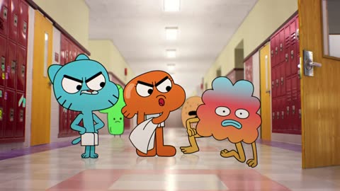 Gumball Darwin Towel Spank from S02E32 The Voice