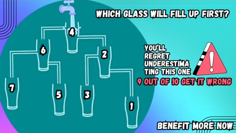 Which glass will fill up first? (P.1) 🥛