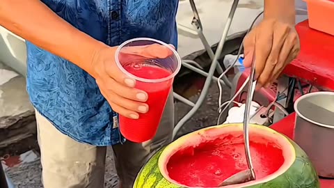 quick way to make watermelon juice