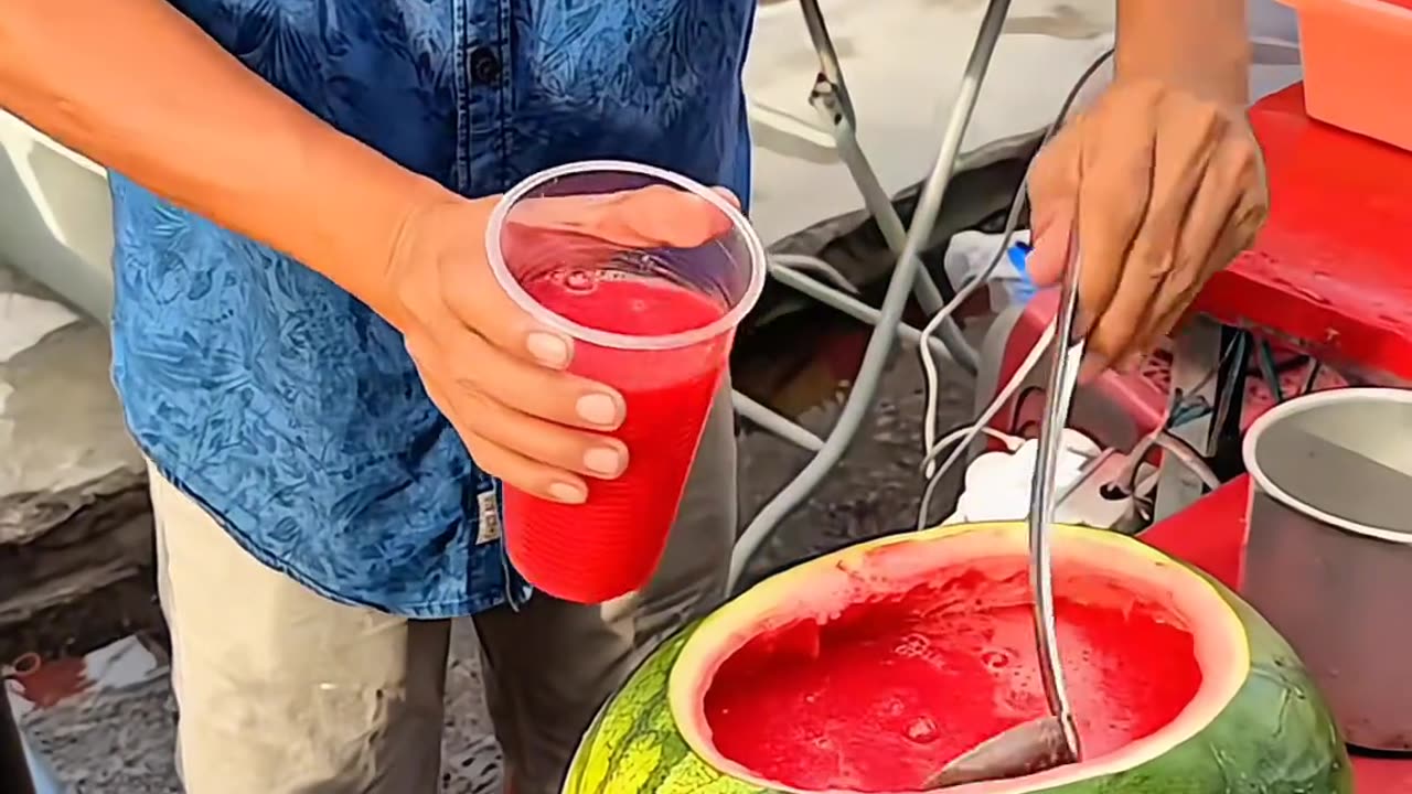 quick way to make watermelon juice