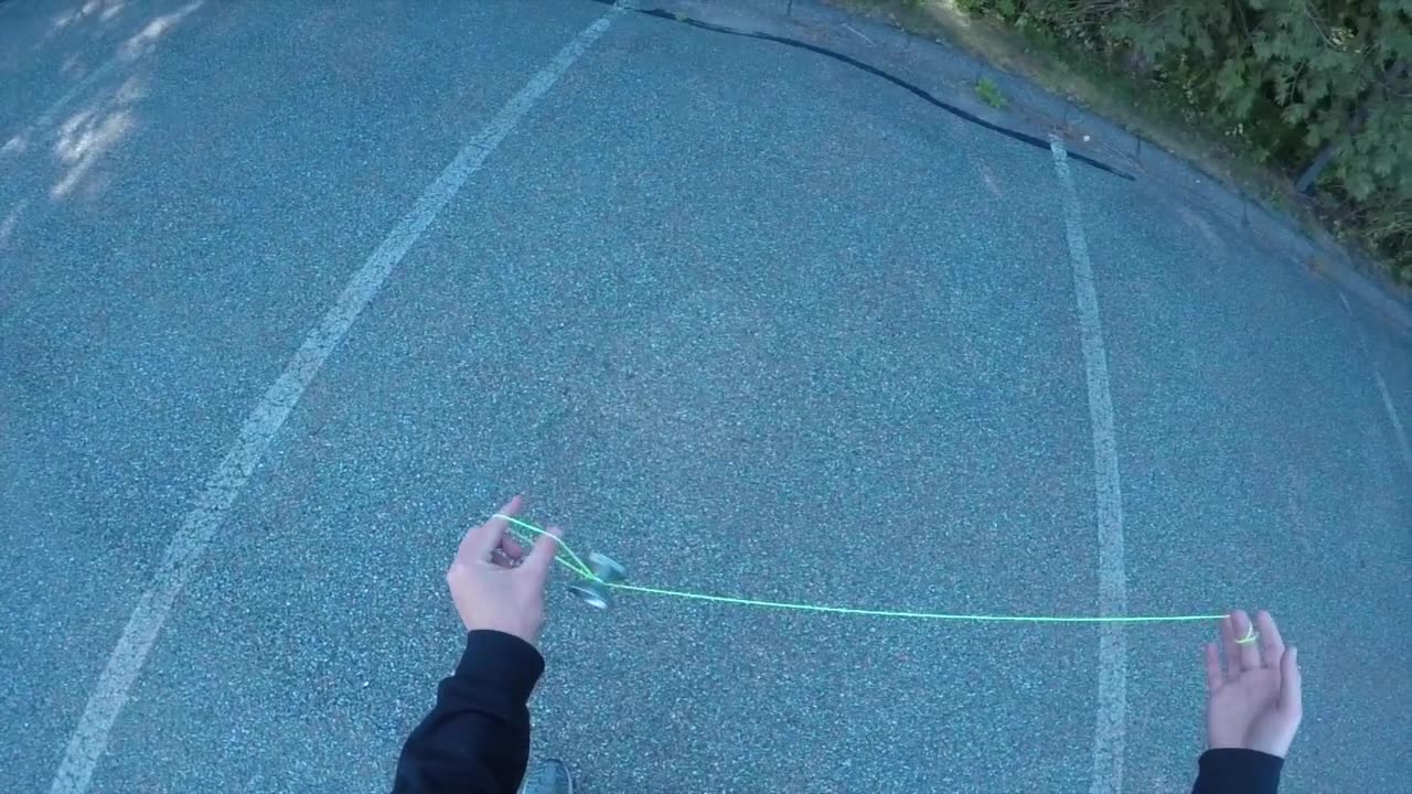 Green Triangle Chopsticks YoYo Trick Tutorial