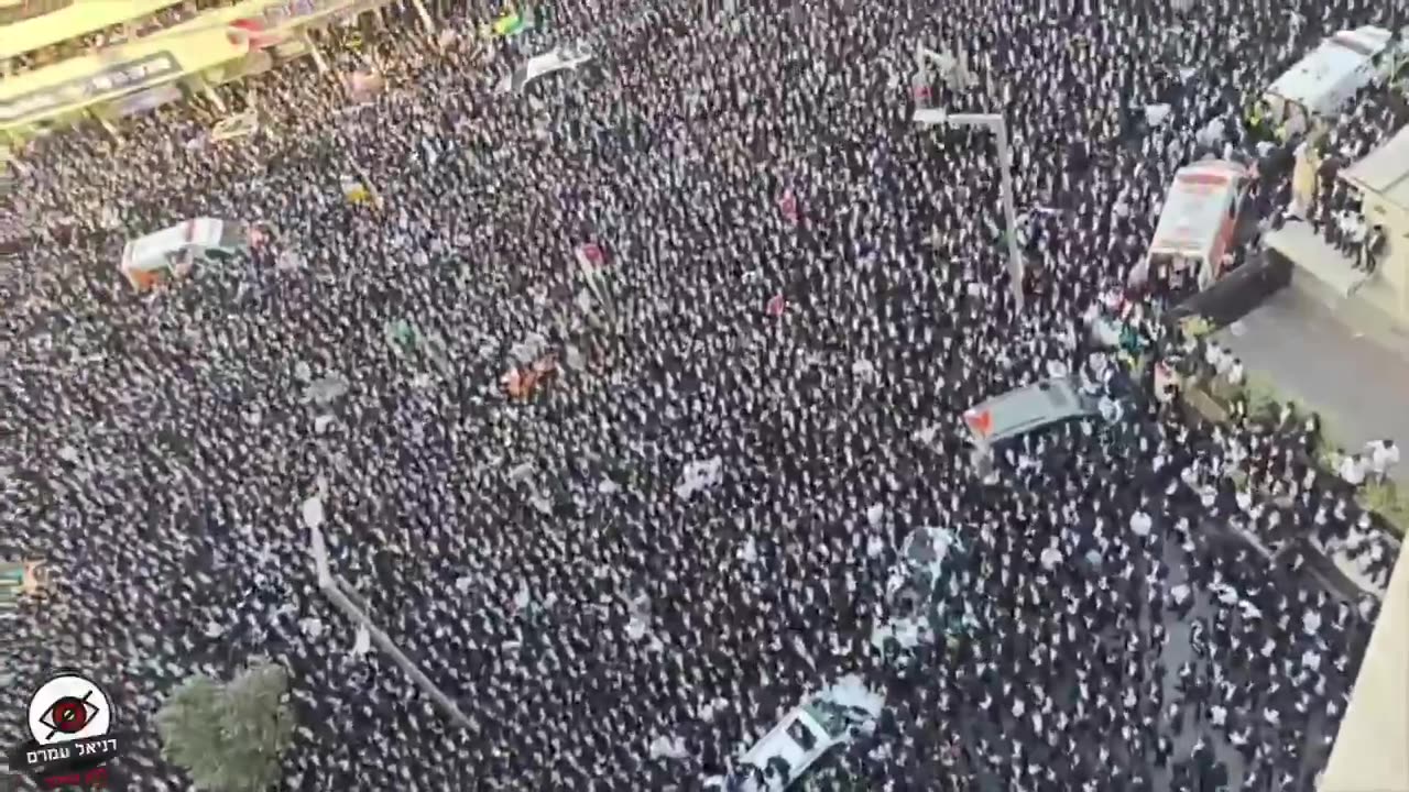 Ultra-Orthodox Jews protest against military conscription in Jerusalem.