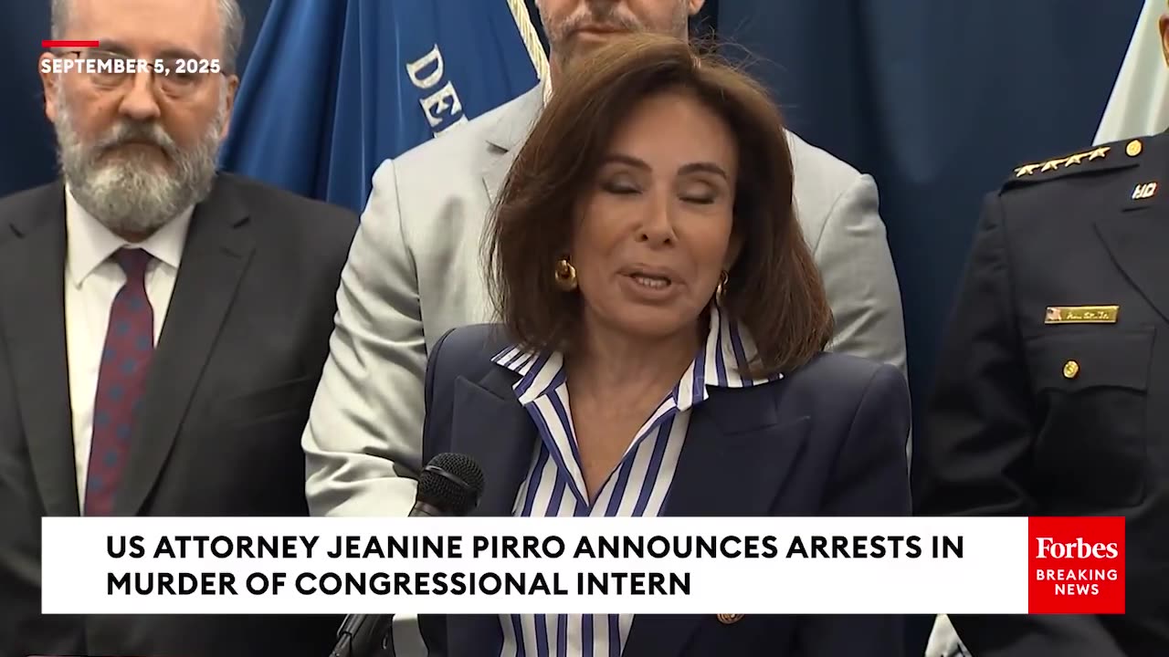 BREAKING NEWS: Jeanine Pirro Announces Arrests In Killing Of Congressional Intern