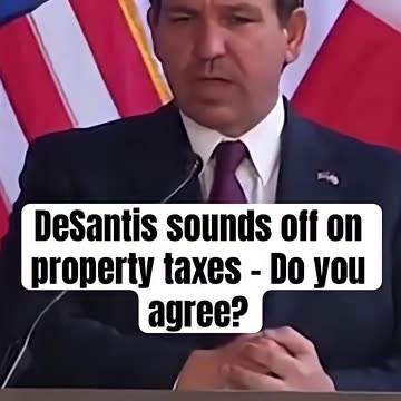 Pro America News - “It’s ridiculous” DeSantis sounds off on property taxes