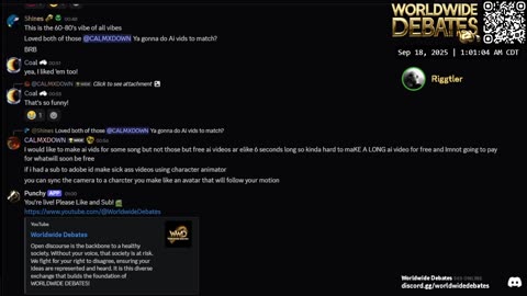 0073 WIDESTREAM - Worldwide Debates - YouTube/Twitch/Rumble