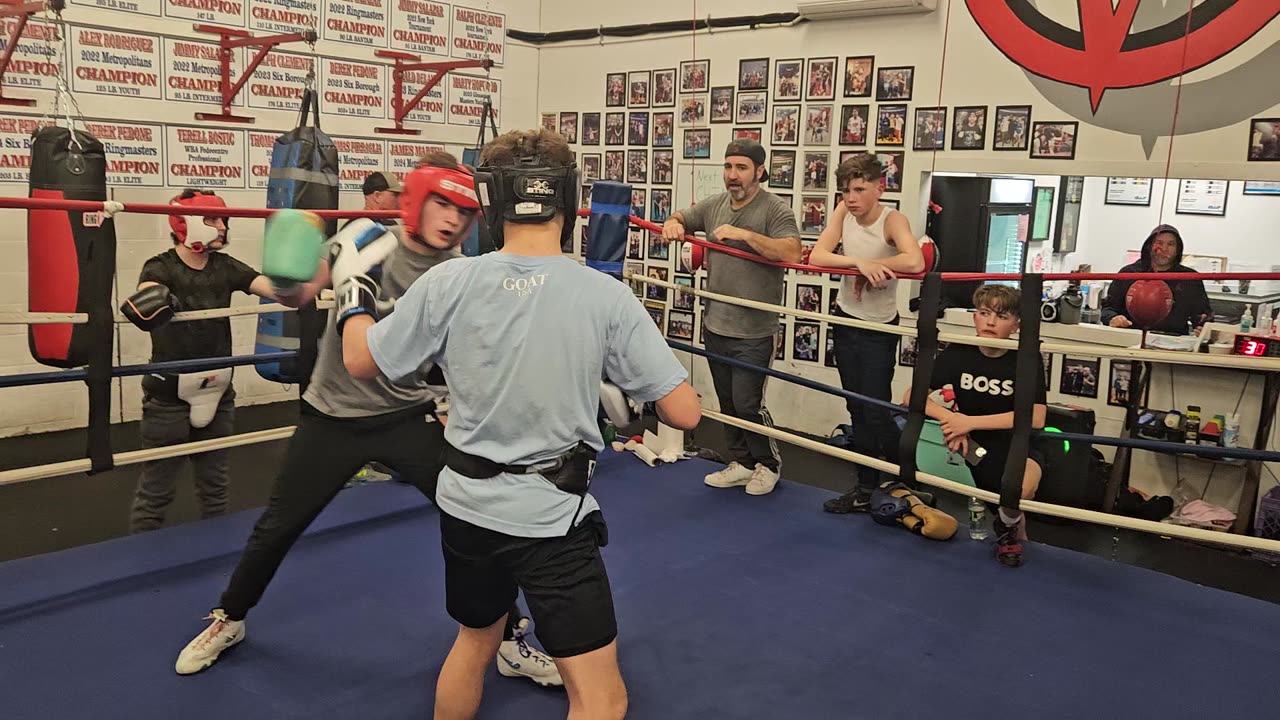 Joey sparring Myles 2. 3/25/25