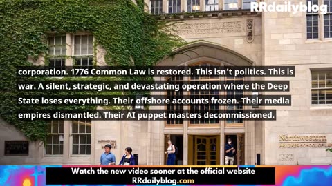 Restored Republic via a GCR: Update as of August 12, 2025