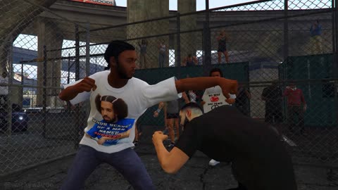 Drake vs Kendrick Lamar Fist Fight In A Steel Cage