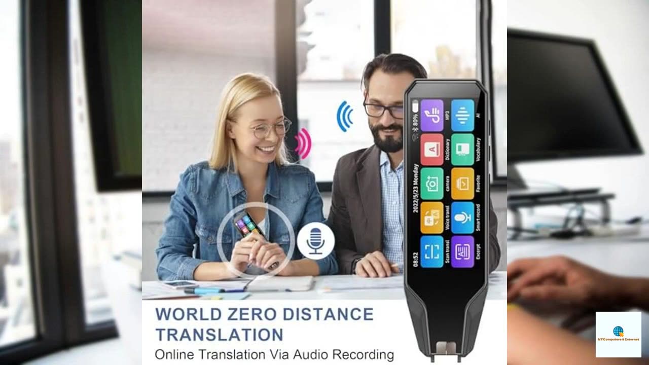 ConBlom Scan Reader Pen, 112 Languages Scan Translator Pen, Smart Reading Pen for Dyslexia