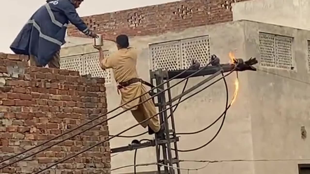 Trying to Extinguish an Electrical Fire