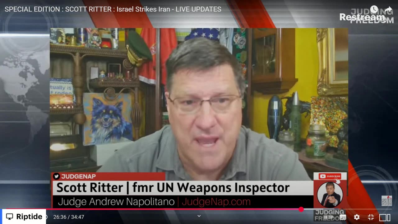 Worlds events and news, Scott Ritter on Israel Iran Attacks June 13