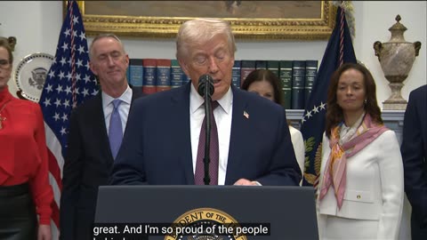 President Trump makes an announcement on jobs and drugs