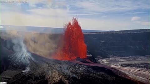Hawaii's Kilauea volcano spews lava as it erupts again