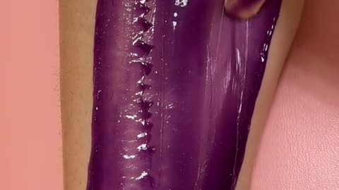 Leg Waxing with Sexy Smooth Purple Seduction Hard Wax | @_fortheloveofbrows_