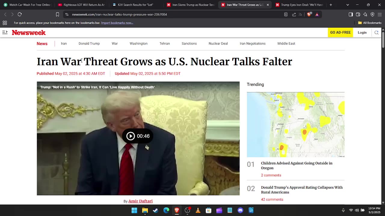 IRAN WAR THREAT GROWS