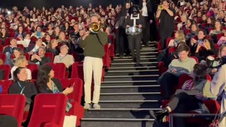 What happens when you play "Star Wars" at the movies