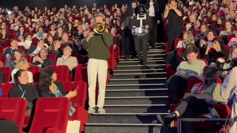 What happens when you play "Star Wars" at the movies