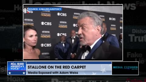 STALLONE BACKS TRUMP ON THE RED CARPET