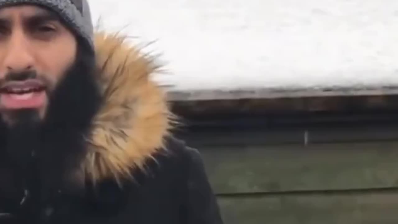 He says if you make a snowman, Allah will be very angry and you will be punished