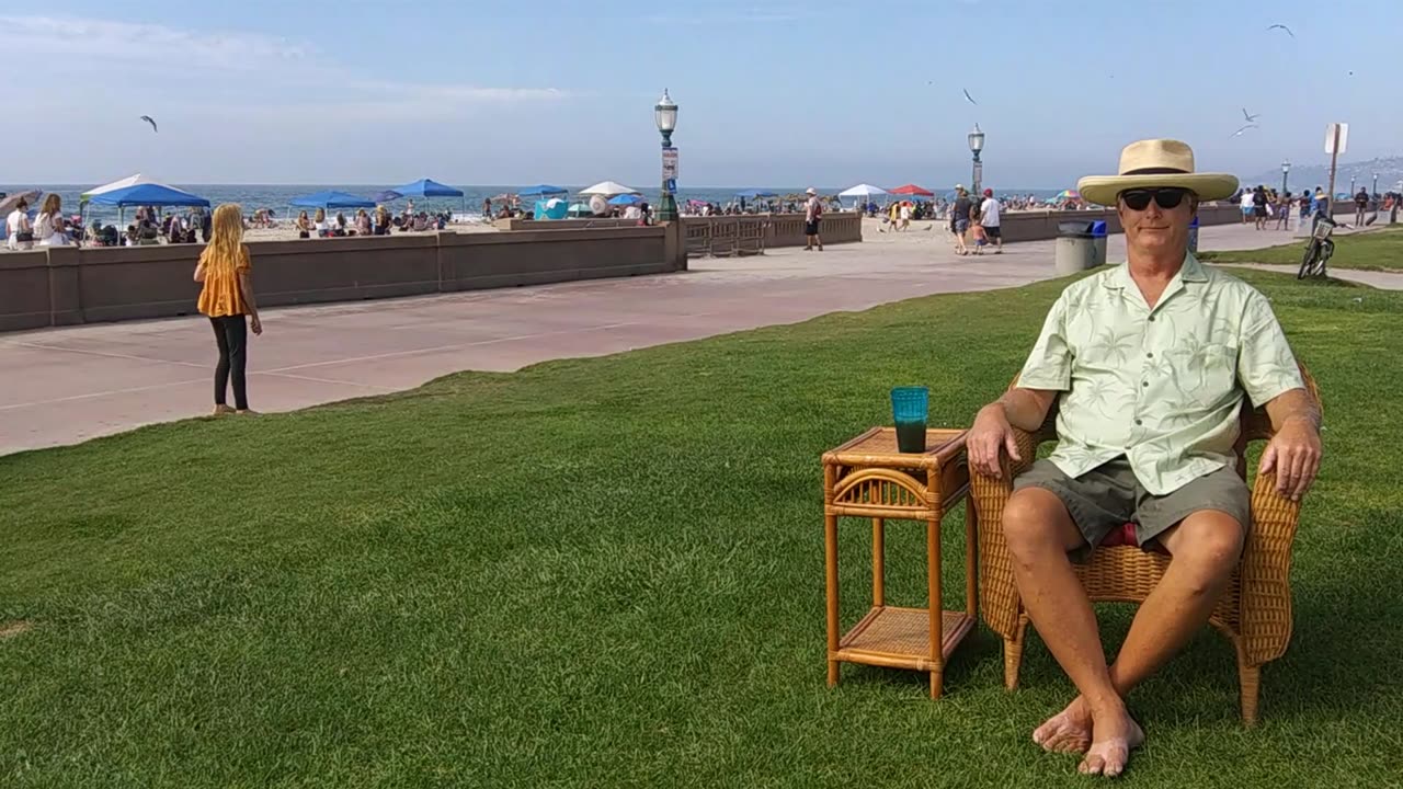 The Beach Captain in Time-Lapse. Mission Beach, California. TL 043