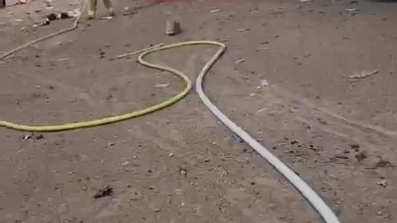 The scene of the missile's fall in the central region