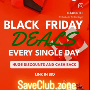 Black Friday deals EVERY SINGLE DAY with huge discounts AND cashback!