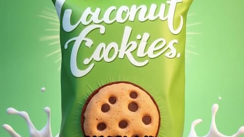 Creative Ad for Coconut Cookies by Sadia Parveen" (Personalized, emphasizes positive outcome)