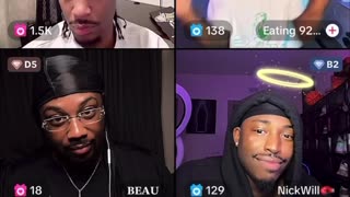 8/14/25 Drebaby , Beau , Tae , Deezy ki’ing down ! 🤣 -transiting frm Bigo to TikTok - Nick will pulling the tiktok niggas already ?