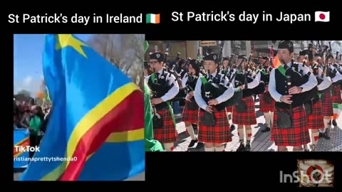 St Patrick's day in Ireland Vs St Patrick's day in Japan.