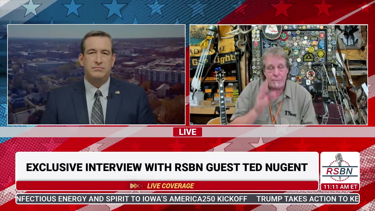 WATCH: RSBN Interviews Country Singer Ted Nugent - 7/9/25