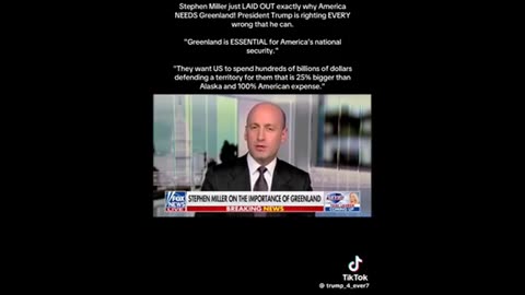 Miller on Greenland ..