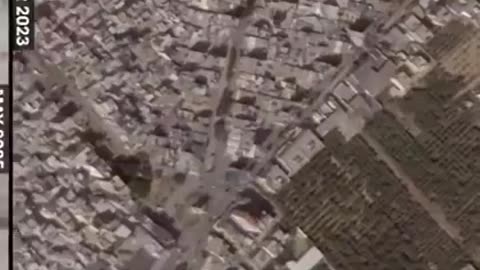 Timelapse Video Of Israel's Genocide Of Gaza.