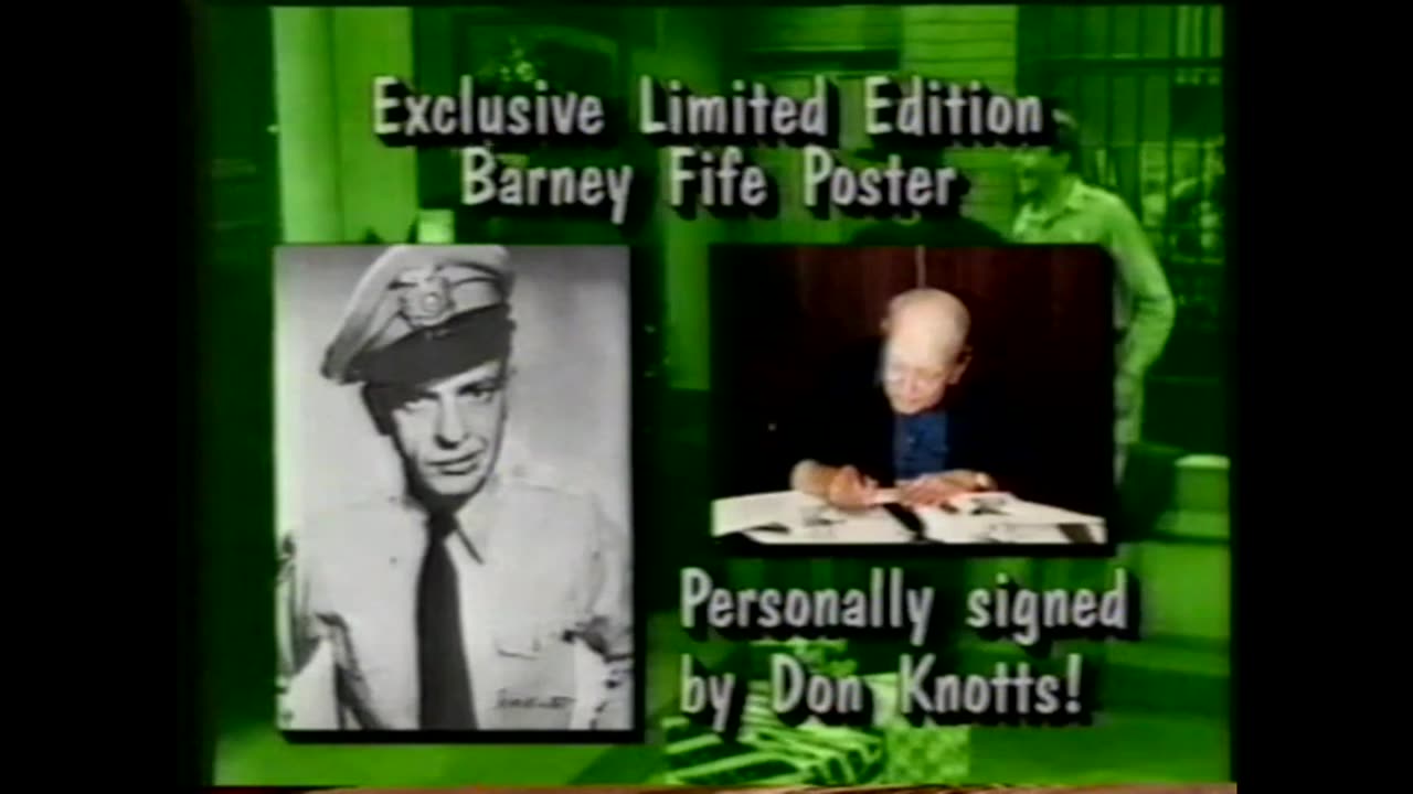 December 11, 1996 - Get a Barney Fife Poster for Christmas