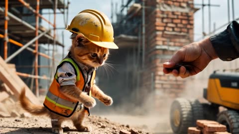 "A Hardworking Cat Struggling Day and Night to Feed His Family – Heartwarming Video"