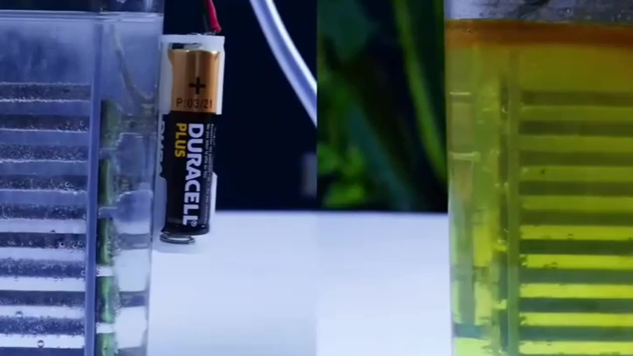Making a simple hydrogen generator from an old battery.