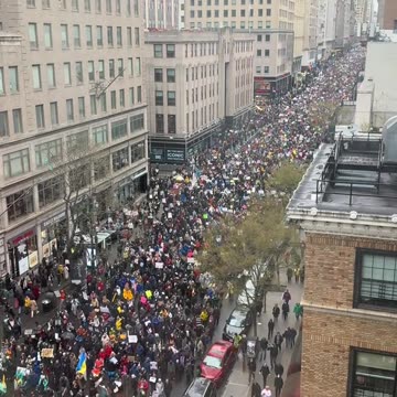 Protest today in New york city