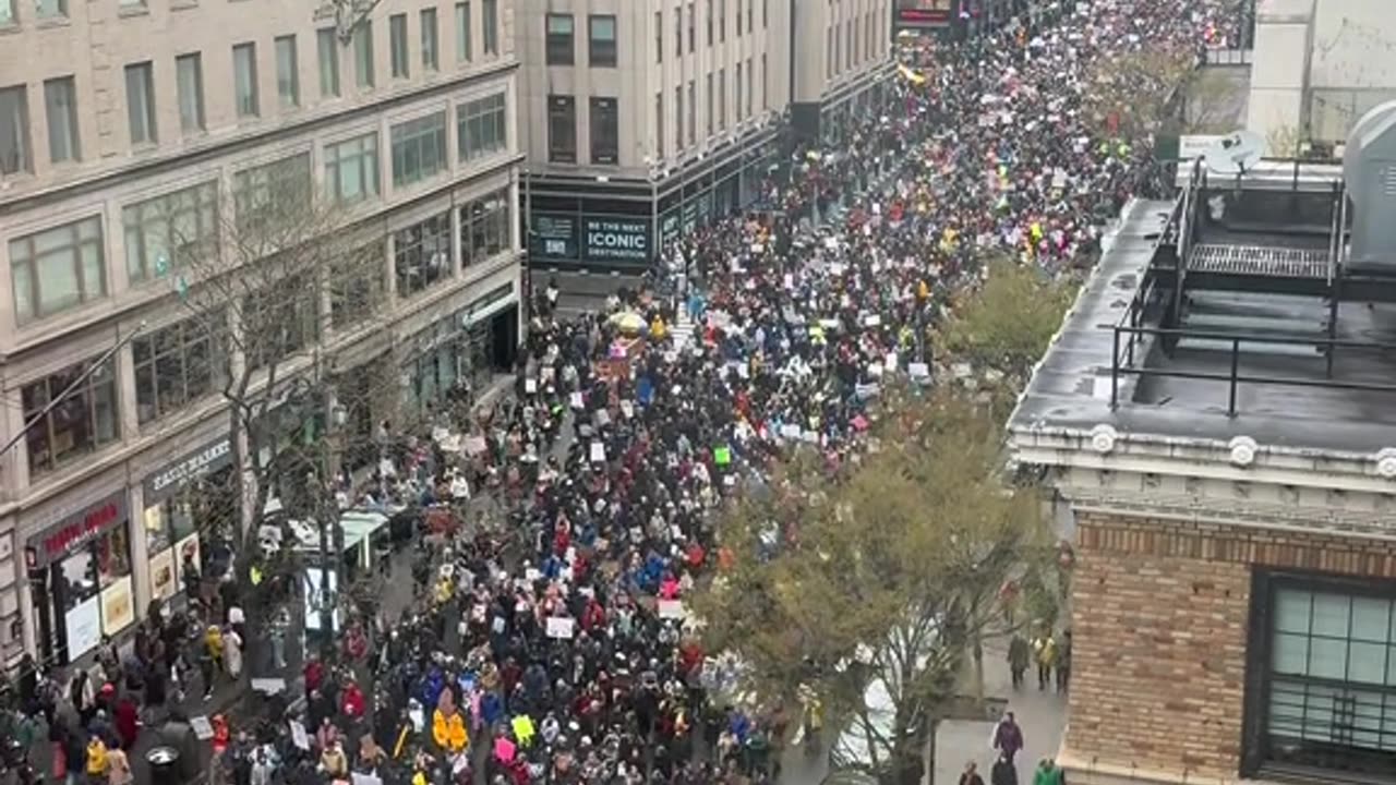 Protest today in New york city
