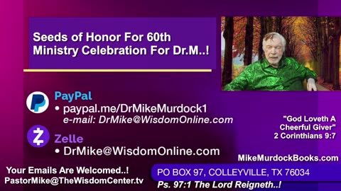 Re-Air: Bible Wisdom LIVE With Mike Murdock..!!!
