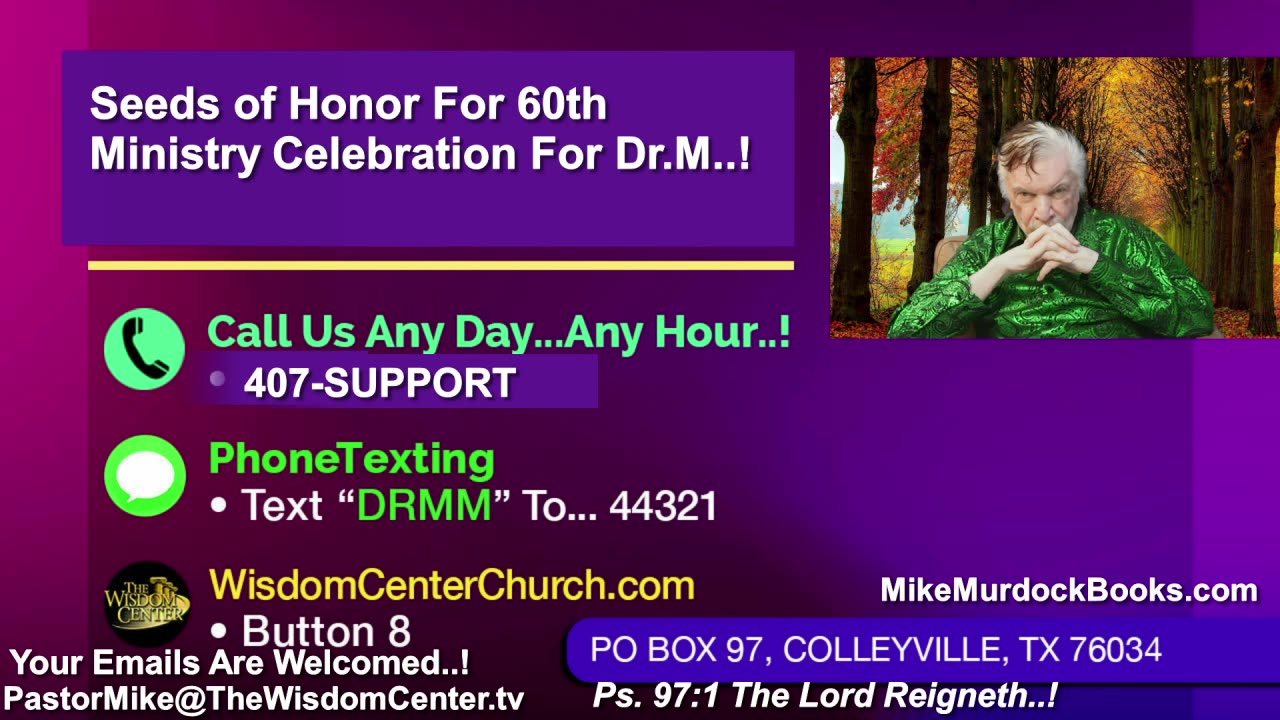 Re-Air: Bible Wisdom LIVE With Mike Murdock..!!!