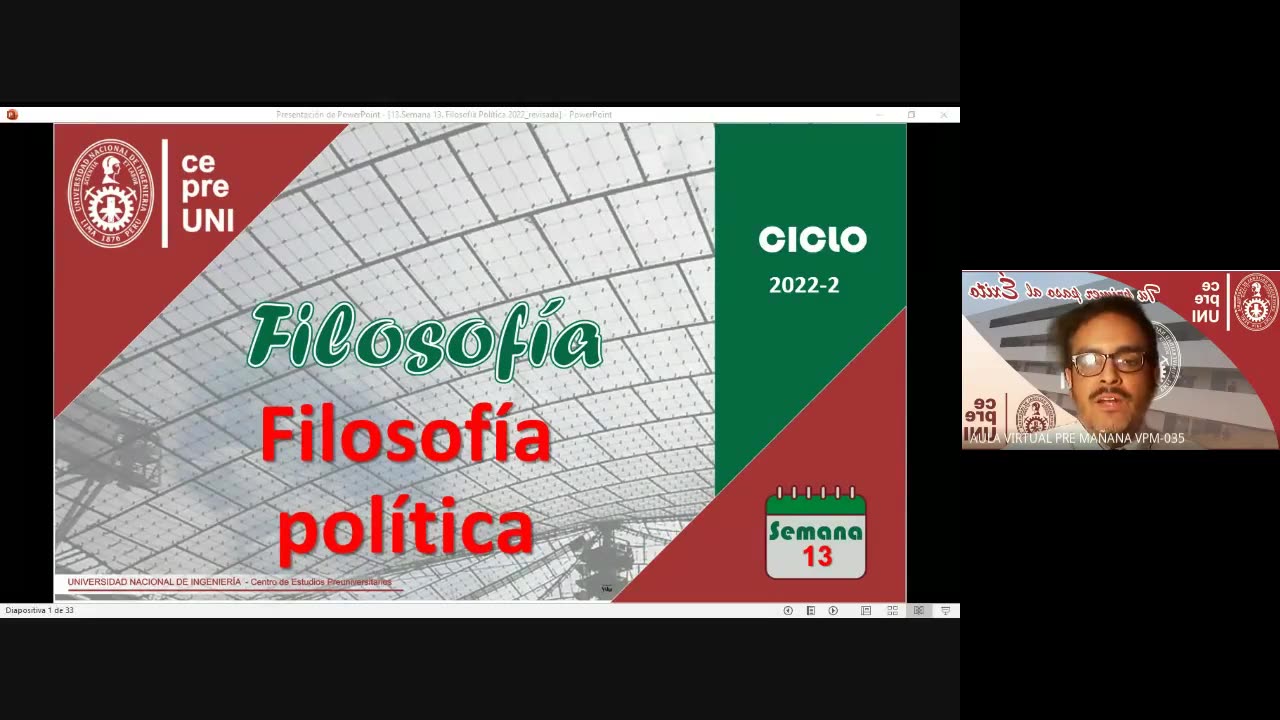 CEPRE UNI 2022 - 1 | Semana 13 | Filosofía
