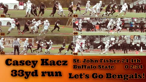 Prototype 372: Buffalo State's Casey Kacz 33yd run vs St. John Fisher