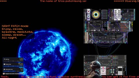Night Patch mode - VCV Rack Ambient & Meditative Sound - for 🙏 Inner 🕉 Peace ☮ SFW
