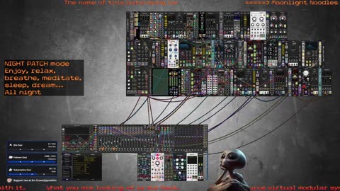 Night Patch mode - VCV Rack Ambient & Meditative Sound - for 🙏 Inner 🕉 Peace ☮ SFW
