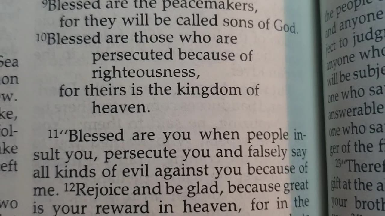 Matthew 5:1-12 The Beatitudes