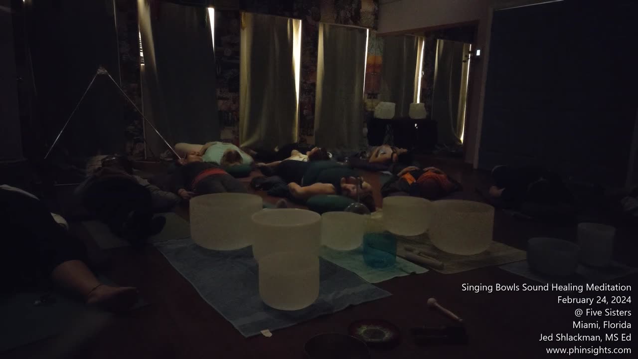 Full Moon Singing Bowls Sound Healing Meditation, February, 24, 2024, Miami, Florida - Jedi Shaman