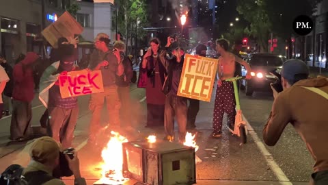 Seattle — For hours, Antifa attacked a federal building in downtown & started fires.