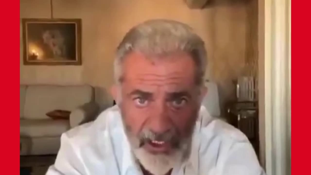 Actor Mel Gibson With A Message To Californians