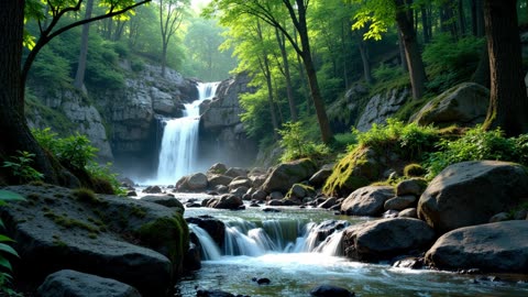 Water Trickling Along A Stream. Relaxing Sounds. Drift into your own happiness.