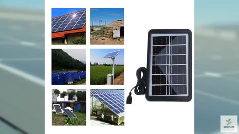 Lightweight 10W Solar Panel Charging USB Port High Efficiency Solar Module For O