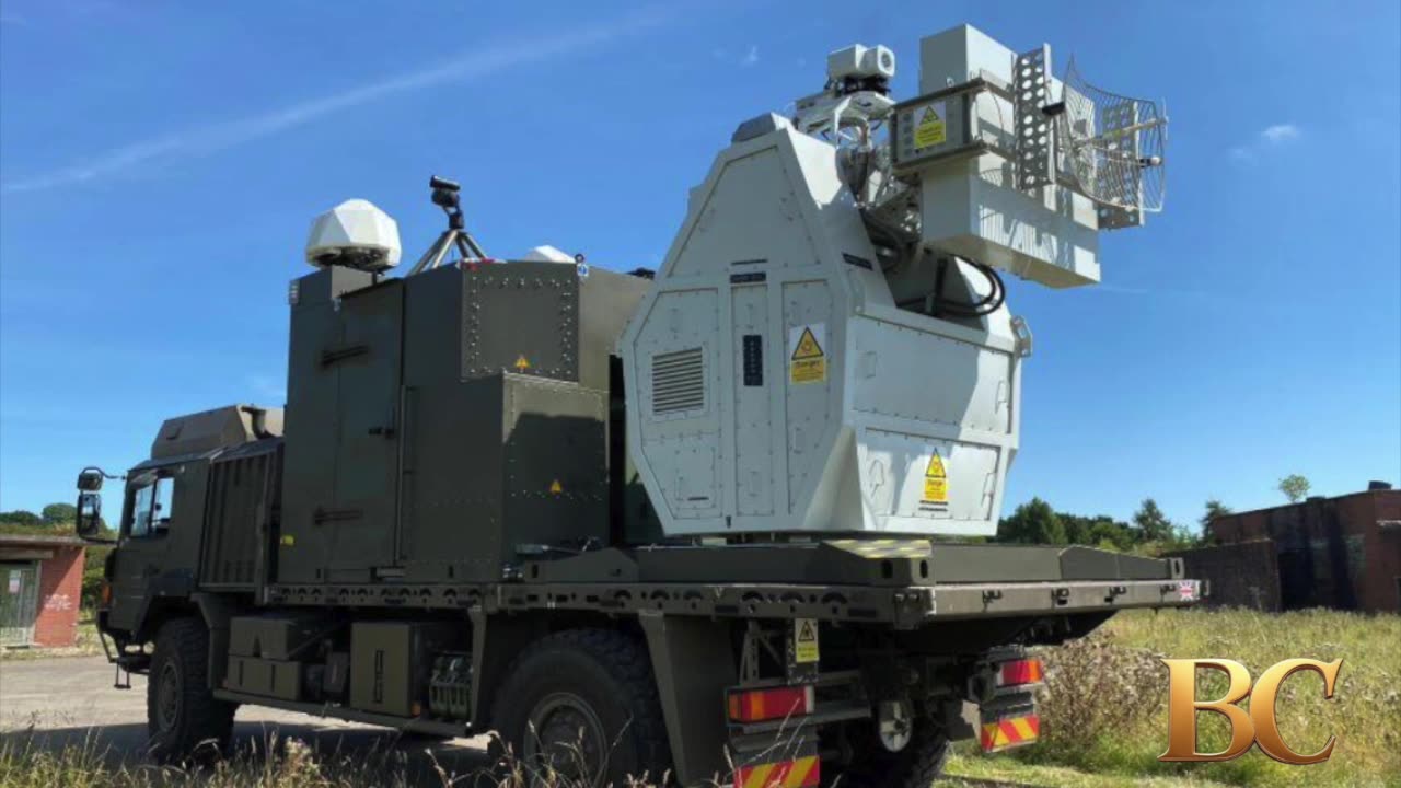 U.K. touts successful test of new radio wave weapon to take down “swarms of drones”